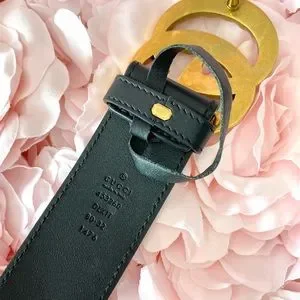 Gucci | Accessories | Gucci Marmont Black Leather Belt Gold 